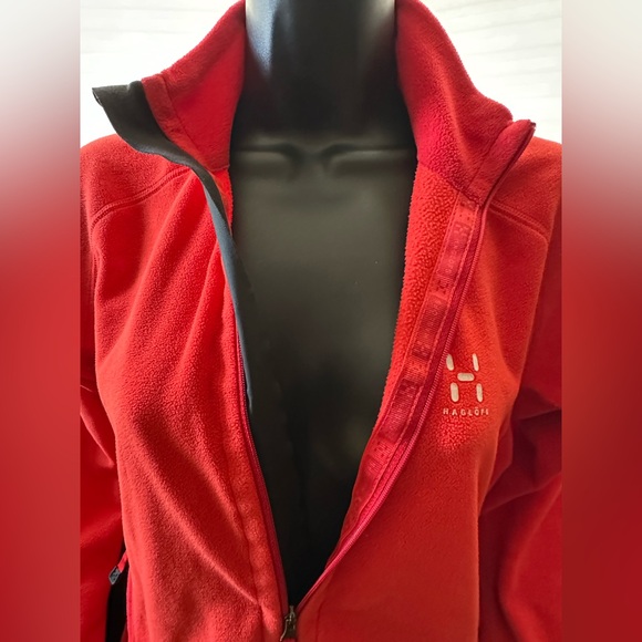 Haglöfs Scandinavian full-zip fiery red fleece - Picture 2 of 12